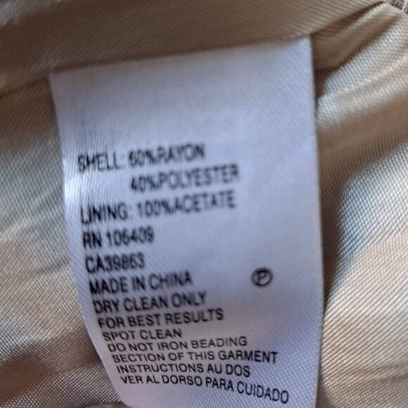 Tahari Gerard Detactable Strap Gold Dress with Braided Sequence Waist - Size 8 - Picture 15 of 16